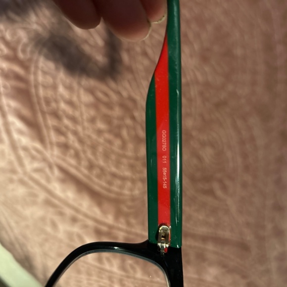 Gucci Women's Eyeglasses GG0278O-011 Black Frame - Picture 9 of 10